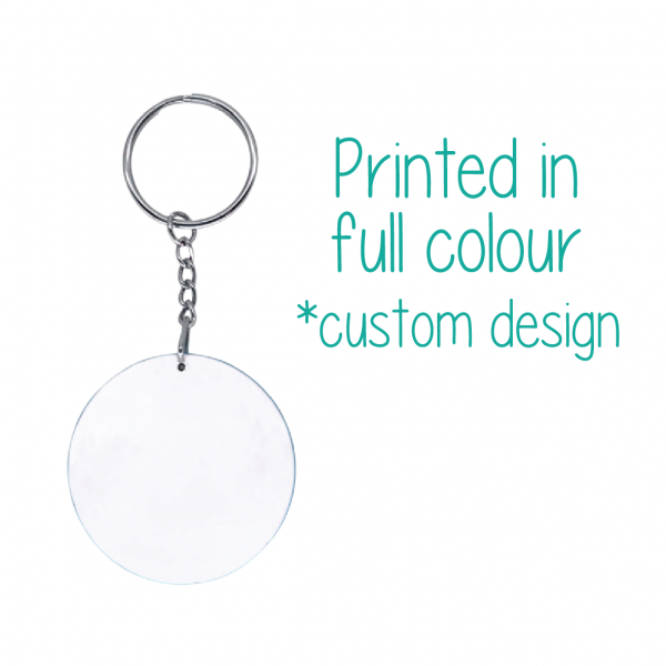 Round Polymer Keyring