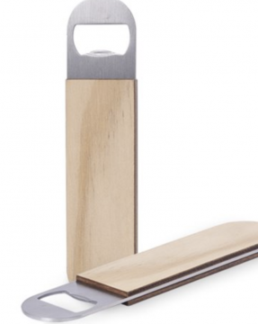 Printed wooden bottle opener