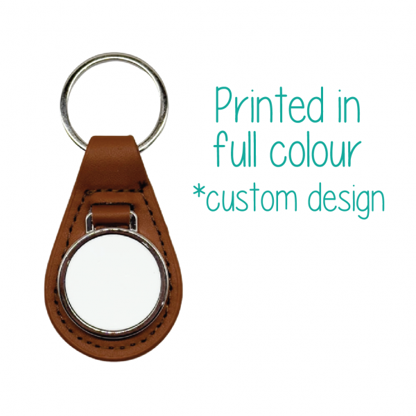 Metal Keyring Brown