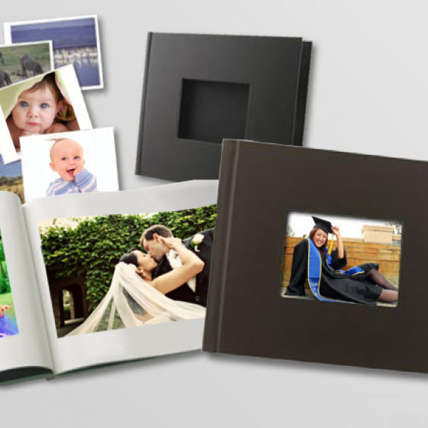 A4 Landscape PhotoBook Black